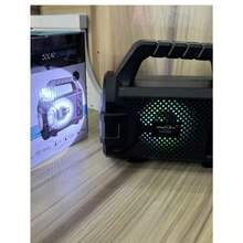 BOCINA BLUETOOTH 3 CON LINTERNA Y PANEL SOLAR Altavoz Portátil con Luz y Energía Solar - Negro - Ver 2