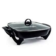 Sartén Eléctrico Antiadherente 5lPortatil Con Termostato Negro Air fryer Slushie machine Grinder Mixer Cafeteras eléctricas Ice maker machine Extractor de jugos - Tipo de Enchufe B USA (110-127V) - Ver 2