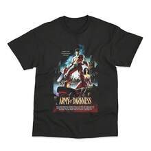 Camiseta Army of Darkness para hombre, camiseta clásica con estampado de culto, terror, comedia, estilo retro, Evil Dead, fantasía, ropa de calle, camiseta informal de manga corta para verano - forma - Ver 1