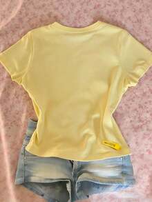Blusa de talla grande, estampado de flores, atuendo casual para mujer, top casual, camiseta gráfica, ropa de verano, blusa de playa de verano para mujer, atuendo de playa, camiseta de playa, camiseta de mujer, regalo para la hermana, top Y2K - Multicolor 2 - Ver 2