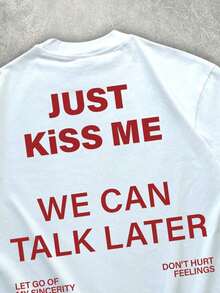 [Free 3-Day Delivery]Men And Women T-Shirts - White - View 3