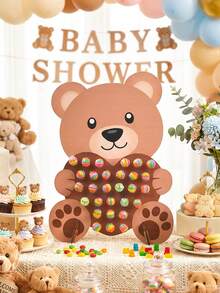 1 bộ giá đỡ trưng bày bánh donut bằng gỗ hình trái tim gấu, giá đỡ trưng bày bánh donut bằng gỗ thiết kế trái tim gấu phù hợp cho tiệc sinh nhật em bé, tiệc tiết lộ giới tính, trang trí bàn làm việc, giá đỡ trưng bày bánh donut tại nhà, giá phục vụ đồ ăn tiệc, giá đỡ đồ ăn tiệc sinh nhật, giá đỡ trưng bày bánh donut bằng gỗ, giá nấu ăn bếp tiệc tiết lộ giới tính em bé, trang trí tiệc em bé - Trái Tim Gấu Nhỏ - Xem 5