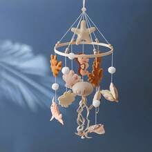 Sino de Berço Artesanal de Ovelha, Estrela e Lua para Bebê, Móbile de Berço, Brinquedos em Forma de Animais Fofos, Educacional, Melhora a Coordenação Olho-Mão, Previne a Miopia, Decoração de Quarto de Bebê, Cores Mistas, Chocalhos para Recém-Nascidos, Melhor Presente para Interação Pais-Filhos, Aniversário, Natal - Multicolorido - Visão 10