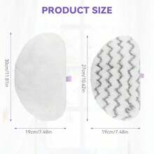 Replacement Mop Pads For  Symphony Pet All-In-One Vacuum And Steam Mop 1132 1543 1652 Series 1252 1543A 1543T 11321 11326 11328 1132A 1132M 1132P 1132Q 1132X 1530 1632 2747A - 2 Scrub + 2 Soft - Bộ 4 món (2 miếng cọ rửa và 2 miếng bông mềm) - Xem 2
