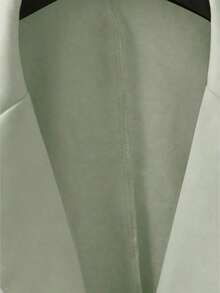 Clasi Chaqueta ligera de estilo casual de negocios para mujer, con cuello de solapa, apta para el lugar de trabajo, de unicolor, para primavera/otoño - Verde Oliva 2 - Ver 5