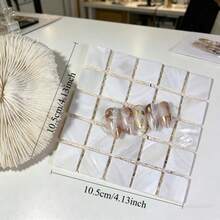 1 pieza Tablero de exhibición de arte de uñas con textura de concha, fondo de acrílico para fotografía de uñas, accesorio de mano para muestras de uñas, tablero de exhibición decorativo, herramienta de paleta de colores de uñas - Multicolor - Ver 9