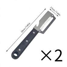 304 Stainless Steel Sugarcane Peeler Knife With Anti Slip Plastic Handle, Multi Purpose Fruit And Vegetable Peeler,For Pineapple, Pumpkin, Sugarcane And More, Manual Sugarcane Cutter, Bottle Opener, Suitable For Home Kitchen Restaurant Accessories - Multicolor - View 13