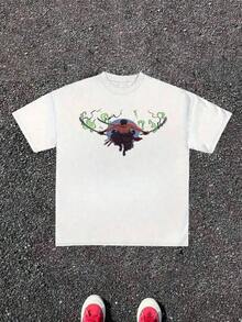 Cotton Short Sleeve T-Shirt - (1) Men's Stylish One Piece Lu*Ffy Gear 5 Graphic Tee, Combining Anime Style And Comfort. Men's Graphic Tee, 1 Piece, Stylish, 100% Cotton, Casual, Digital Print. Matching Father-Son Sets. Anime Merchandise. Premium Fan Exclusive Tees. Unisex Casual Short Sleeve Tees. A Fan Must-Have. Suitable For Festivals, Parties, Lounging At Home, Daily Commutes, Back-To-School Outfits, And Concert Looks. Printed And Shipped In The USA. 100% Cotton, Opaque, Versatile, Basic Tees. 100% Cotton. - 白色 8 - 查看 5