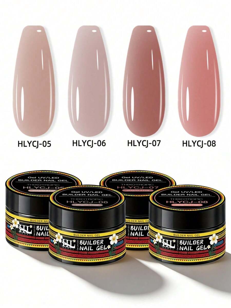 20克美甲延长胶 - 0.71盎司硬质凝胶,适用于美甲延长、专业美甲沙龙及居家DIY美甲,无香型,持久易涂抹,美甲延长胶,美甲必备,包装简洁,质地顺滑 - 彩色 - 查看 1