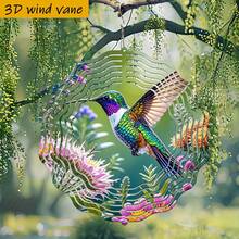1个3D“蜂鸟飞舞花丛”风车,尺寸10英寸*10英寸,带旋转挂钩,可360° DIY,款式随机,适合作为母亲节和父亲节礼物送给女性。 - A - 查看 4