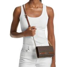 Michael Kors Carson Logo Women's Shoulder Crossbody Bag 35S5G2ZC7B BROWN - 深棕色35S5G2ZC7B BROWN - 查看 2
