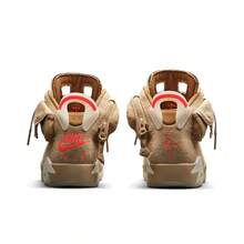 Nike Jordan Air Jordan 6 Retro SP "British Khaki" T Rendy High-Top Retro Basketball Shoes, Unisex, Khaki Brown - DH0690-200 - 查看 4