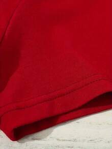 Camiseta de Mujer - Corte Clásico Cómodo, Suave y Transpirable, Adecuada para Uso Diario, Diseño Clásico de Cuello Redondo, Combinable con Varios Atuendos, Disponible en Múltiples Colores, Ajuste Elástico, Lavable a Máquina, Tallas XS a XXL, 100% Algodón - Rojo - Ver 4