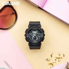 Casio 男女通用黑色银色运动手表，树脂表带，防摔多功能电子表，适合通勤和户外活动 - 均碼 - 查看 4
