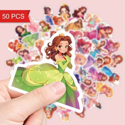 When Life Feels Like A Tough Chapter, Let These 50pcs Cute Princess Stickers, Aesthetic Fairy Tale Decals For Journal, Planner, Desk Decor & Water Bottle Remind You That You're The Hero Of Your Own Story!For The Little Girl Who Believes In Fairy Tales, Who Loves Dressing Up And Dreaming Big - These Princess Stickers Are More Than Just Paper, They're A Set Of Magic.