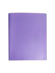 1pc A4 Dual Pocket PP Plastic File Folder, Tadpole Clip Dual Sleeve American 3-Ring D-Ring Report Binder, Suitable For School Office Document Storage - A - View 6