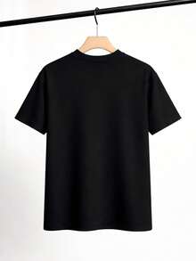 Classic Mommy Monsters Print T-Shirt, Heat Transfer, Lovely Style For Moms, Summer T-Shirt - Black - View 2