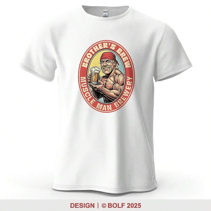 Camiseta con estampado fuerte de musculoso para hombre, 100% de algodón, camisetas gráficas animadas de gran tamaño para gimnasio, camisetas para mujer, ropa de calle - forma - Ver 1