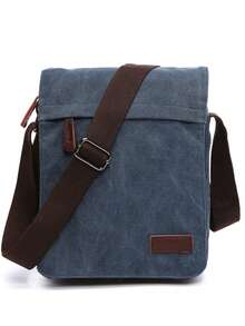1pc Vintage Canvas Messenger Bag, Expandable Shoulder Crossbody Bag With Adjustable Strap, Multiple Colors Available - Multicolor - View 16
