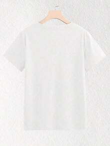 Camiseta de cuello redondo con Estampado floral en forma de corazón para flores de verano 1 Mariposa Estampado de Insectos Casual Dulce Sexy Fiesta Elegante Ninguno Apliques Playa Noche de fiesta Vacaciones Deportivo Oficina Casa otoño Gráfico de corazón - Blanco - Ver 4