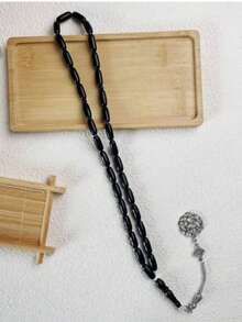 1pc Muslim 33 Beads Prayer Bead Bracelet, Classic Solid Color - Multicolor - View 3