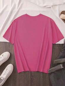 Playera camiseta gráfica dama mujer manga corta cuello redondo básica cómoda fresca ligera moderna juvenil casual estampado colibrí ave linda tierna cute primavera veranoPure-Cotton - Blanco 1 - Ver 3