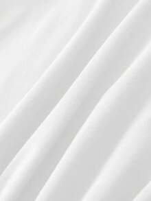 Women's Letter Print T-Shirt, Short Sleeves And Round Neck - Casual Sporty Style, Soft And Breathable, 95% Polyester Fiber, 5% Spandex, 180g, Unique And Modern,  Hip-Hop Style, Simple And Versatile, Full Of Urban Style, Cool And Elegant, Short Sleeves For Autumn And Winter. - 白色 - 查看 3