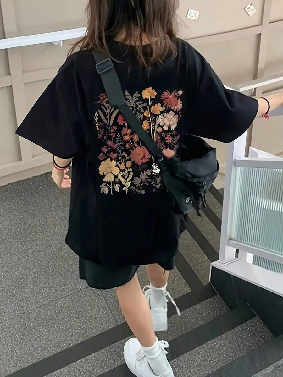 Plus Size T-Shirts - Black - View 1