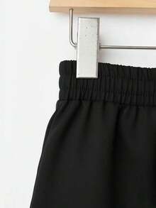 Pantalones casuales de unicolor para mujer, aptos para el verano - Blanco - Ver 2