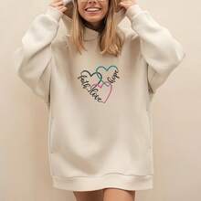 1 pegatina de transferencia térmica con diseño de corazón de fe cristiana estilo bohemio, adecuada para ropa, camisetas, jeans, sudaderas y fundas de almohada, moderna, duradera y lavable. - Negro - Ver 7