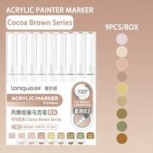 Bộ bút vẽ acrylic Languo 288/240/192/96/9 màu kèm túi đựng, bút vẽ chuyên nghiệp dành cho học sinh, đầu bút mềm, nhỏ gọn, có thể xếp chồng lên nhau, dùng cho vẽ tranh, thủy tinh, chống thấm nước, nghệ thuật vẽ trên cơ thể, quà Giáng sinh, lý tưởng cho năm học mới. - Nhiều màu - Xem 36