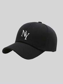 1顶男女通用“NY”棒球帽，可调节户外防晒休闲帽，适合春季、秋季旅行、海滩派对 - 彩色 - 查看 13