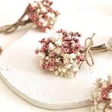 1-3-6 Ramos de flores de hortensias artificiales de color rosa en polvo, adecuadas para decoración de bodas y eventos, estilo clásico para todo el año, perfectas para temas nupciales, Navidad, Acción de Gracias, regalos de propuesta de boda - Rosa 6 piezas - Ver 8