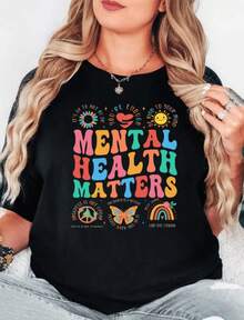 Camiseta Unisex de Asesor de Salud Mental - Negro 5 - Ver 6