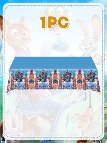 Disney Set Peralatan Makan Sekali Pakai Bertema Zootopia Lengkap ini Menampilkan Cetakan Karakter Pemandangan Kota Penuh, Menghadirkan Suasana Tematik yang Mendalam untuk Acara Pesta Anda. Set ini Termasuk Piring Kertas, Gelas Kertas, dan Taplak Meja Bermotif. - Peralatan makan - View 8