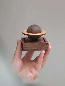 Planet-Shaped Wooden Aroma Diffuser, A Unique Solid Wood Decorative Item. Suitable For Use In Cars And As Home Decor. Releases Essential Oils Over A Long Period. Room Decor, Stylish Decor, Aroma Diffuser - Multicolor - View 10
