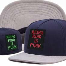 1pc "Be Kind Punk" Iron-On Patch, Embroidered Lettering Applique - Easy DIY Decoration For Clothes, Hats, Jackets, Backpacks And Other Accessories - C - View 6