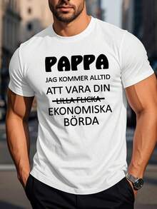 Herren-T-Shirt mit schwedischem Humor – Lustiges Design mit schwedischem Sprachführer, lässiges Kurzarm-Sommer-Oberteil mit Rundhalsausschnitt, maschinenwaschbar für Schwedisch-Lernende, Familiengeschenke (s) - Weiss - Übersicht 4