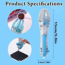 1 Set 3D Pixel Puzzle Design 2.6mm Tip Diameter DIY Press-Bead Pen, Small Particle Bead Storage Device For Storing Small Beads - Multicolor - View 9