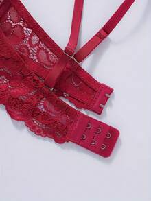 3pcs/Set Women's Lace Trim Push-Up Underwire Bra - Sexy Padded Lift Bra - Multicolor - View 7