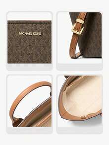 Michael Kors MK Moore Crossbody Tote Bag Top-handle handbag for Women with Large Capacity and Adjustable Strap - 棕色 - 查看 5