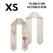 Customizable Graduation Shawls For Children, Graduation Sashes With Personalized Prints Of Names And Years, And Satin Shawls With Cute Paw Prints And Crown Patterns, Suitable For Graduates Of All Ages. - Multicolor - View 17