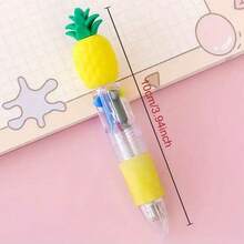 5/8/10 Peças Conjunto de Canetas Esferográficas Multicoloridas Cartoon, Canetas Esferográficas Fofas e Divertidas com Padrões de Frutas, Lanches, Vegetais, Estilos Aleatórios, Adequadas para Uso Diário, Recompensas em Sala de Aula, Lembrancinhas de Festa, Presentes de Aniversário, Presentes de Formatura - Multicolorido - Visão 9