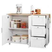 Storage Islands & Carts - White+Natural - View 7