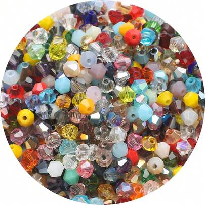 Multi-Size Colorful Glass Pointed Beads, DIY Jewelry Accessories For Necklaces, Bracelets, Phone Chains, Keychains, Eyeglass Chains, Shoes & Clothing Decorations, Valentine's Day Gifts, Holiday Craft Supplies