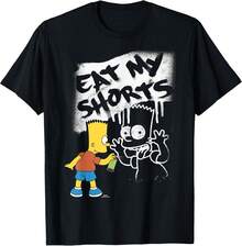 Estética académicaEstética académicaEat My Shorts Spray Paint Graffiti Bart T-Shirt,Retro Y2K,Camisetas de apoyo al Mundial,Dulce niña,Camisa de manga corta para hombre,Camiseta de mujer de algodón puro,Camisetas con estampados de dibujos animados tremendamente populares,camisetas infantiles,Retro Y2K,Camisetas de apoyo al Mundial,Dulce niña,Camisa de manga corta para hombre,Camiseta de mujer de algodón puro,Camisetas con estampados de dibujos animados tremendamente populares,camisetas infantiles - Negro - Ver 6