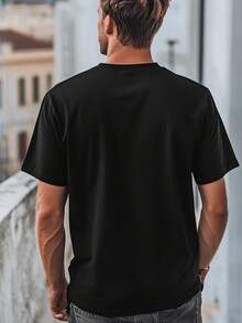 180g Pure Cotton Printed Short-Sleeved T-Shirt With Soft Mexican Skull And Chihuahua Design For Day Of The Dead/Halloween, Unisex Style For Men And Women, Summer 2026. - 黑色 - 查看 2