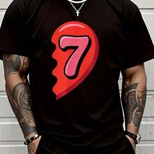 100% Cotton 67 Valentines Couple Shirt 67 Hearts Matching Valentine T-Shirt Cotton Women Clothing Black Top Graphic Tees Men Christmas Clothes - 黑色 - 查看 8