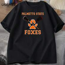 Camiseta de juego Palmetto State Foxes, pantalón corto informal para hombre, camiseta de manga, ropa de diseñador para hombre, camisetas gráficas holgadas con cuello redondo, ropa de calle - forma - Ver 1