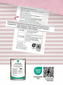蜜月条纹印花床上用品套装（2件套=1个被套+1个枕套；3件套=1个被套+2个枕套）；100%涤纶数码印花面料，柔软透气，抗皱，枕套不含枕芯（不含被芯）；T/F/Q/K尺寸，适合家庭和宿舍使用，通过Oeko-Tex认证，是送给妈妈的理想礼物 - 彩色 - 查看 10